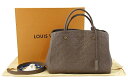 【中古】LOUIS VUITTON “ルイヴィトン” モノグラム・アンプラント モンテーニュMM 2WAYショルダー ハンドバッグ 肩掛け M41682 トープ...