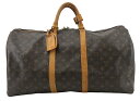 【中古】LOUIS VUITTON “ルイヴィトン” モノグラム キーポル55 ボストンバッグ M41424 ブラウン系【鹿児島店】