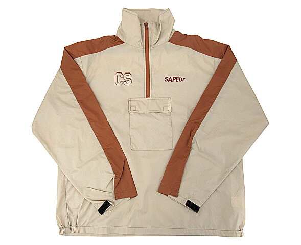 商品名 【未使用】SAPEur “サプール” 25SS Pullover Nylon Jacket プルオーバー ナイロンジャケット タグ付き A0025-126 サイズL ベージュ サイズ L【身幅】約64.5cm【裄丈】約92cm【着丈】約71.5cm※平置き採寸。 素材 - カラー ベージュ 仕様 - 商品説明 未使用品ですが、試着に伴う汚れやスレ、キズ等のダメージがございます。 付属品 - 状態 S（中古品ですが、使用回数が非常に少ないと思われる新品同様な状態です。） 注意事項 ご使用のPC環境によって、実物とは色味が異なる場合があります。 【商品管理について】店頭並行販売の為欠品キャンセルになる場合がございます。・取扱時には細心の注意を払っておりますが、店頭展示品となりますので、防犯タグ取り付け、取り外し時の小さな穴や跡、汚れ・些細な傷等つく場合が御座います。予めご理解頂きますようお願い申し上げます。【サイズに関して】商品によっては採寸範囲や伸縮性の有無などにより、誤差がある場合があります。サイズに関する理由での返品は承っておりませんので、詳しいサイズや採寸方法については、ご購入前にお問い合わせ下さい。【商品お問い合わせ対応について】ご対応、回答時間　10時～18時2営業日までに回答いたします。※各担当よりご返信いたします。　