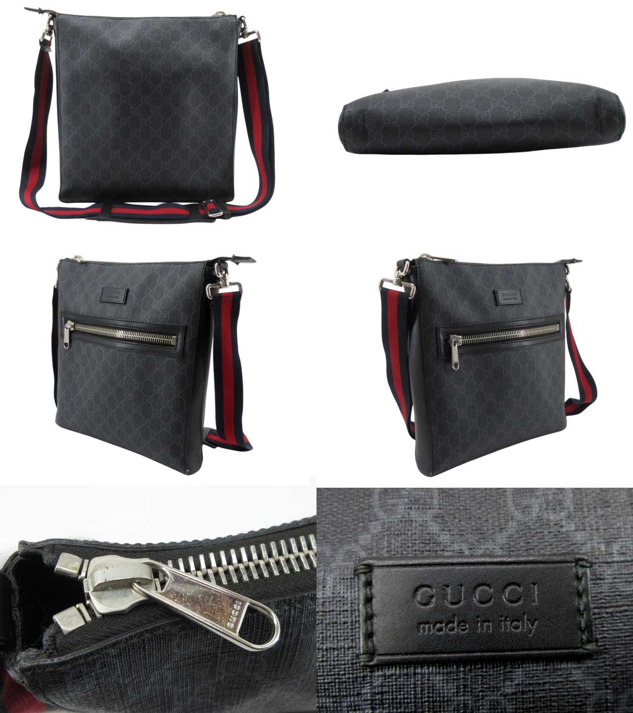 【中古】GUCCI “グッチ” GGスプリーム ショルダーバッグ クロスボディ 斜め掛け 肩...