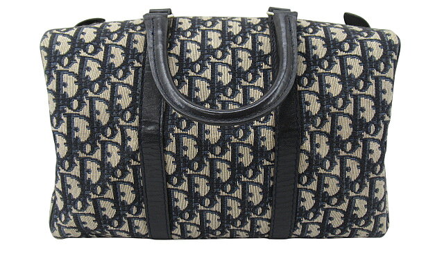 【中古】Christian Dior “クリスチャン ディオール” トロッター ボストンバッグ 30 ...