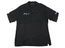 【中古】MINEDENIM “マインデニム” 24SS Detroit Embroidery Bowling SH デトロイト エンブロイダリー ボーリングシャツ レーヨンツイル 半袖 オープンカラー 開襟 2405-5004-99-022 サイズ2 ブラック【鹿児島店】