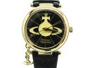 【中古】Vivienne Westwood オーブ レザーベルト 腕時計 