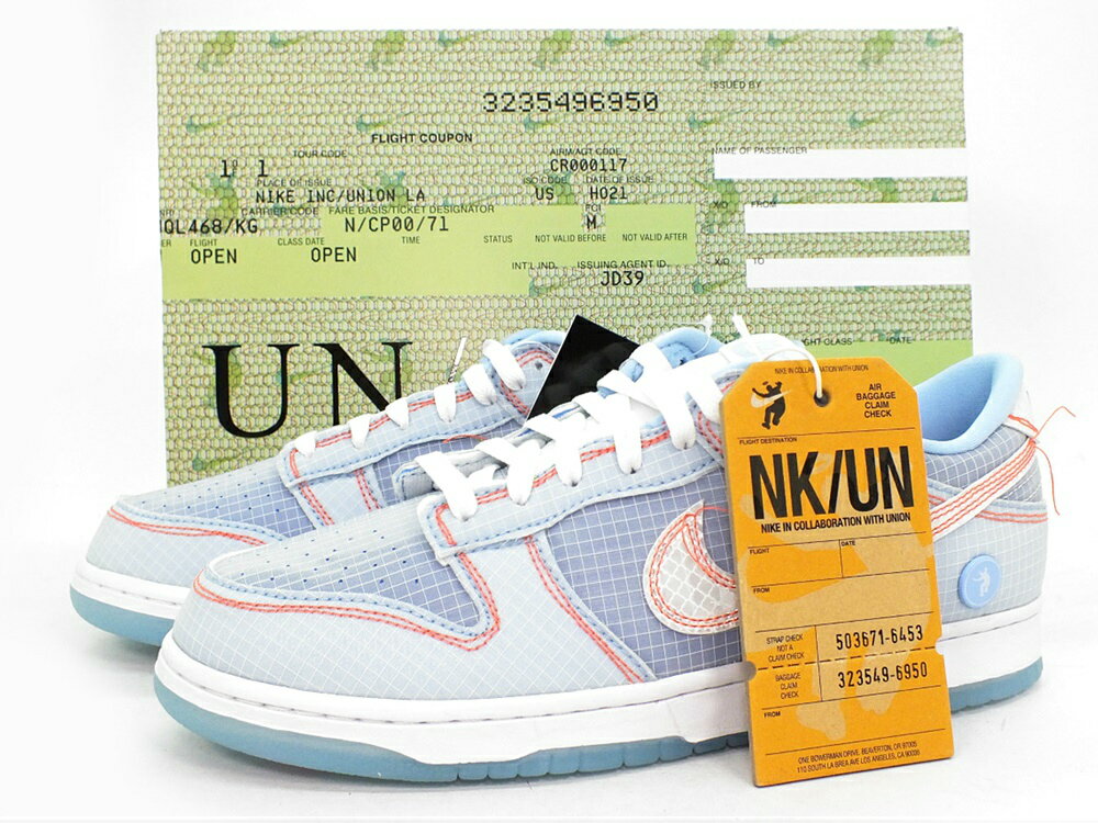 【未使用】UNION×NIKE DUNK LOW PASSPORT PACK 