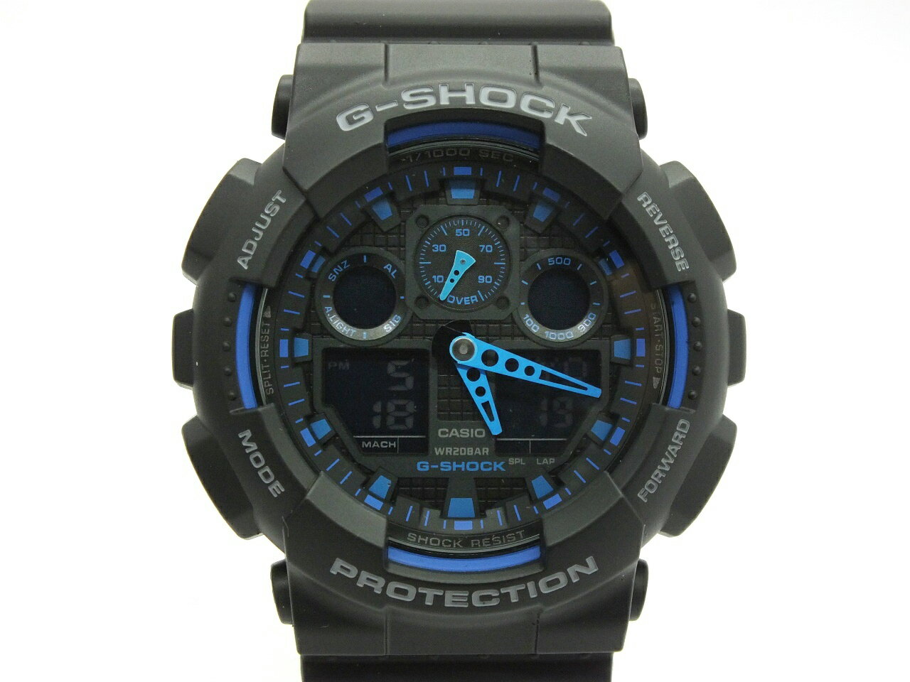 【中古】CASIO G-SHOCK GA-100-1A2ER ”カシオ ジーショック メンズ ブラック 腕時計/ウォッチ 海外モデル"【都城店】