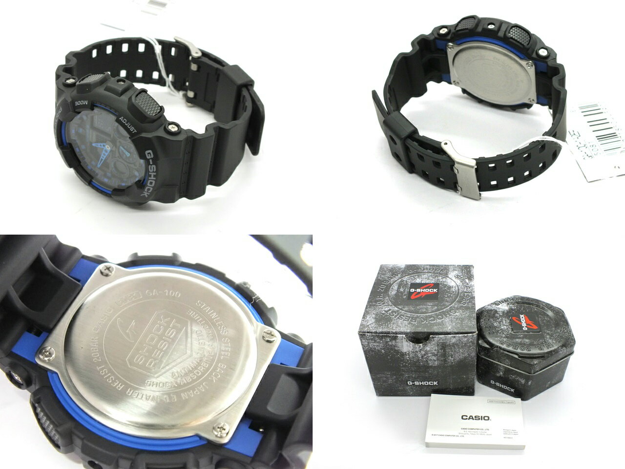 【中古】CASIO G-SHOCK GA-100-1A2ER ”カシオ ジーショック メンズ ブラック 腕時計/ウォッチ 海外モデル"【都城店】