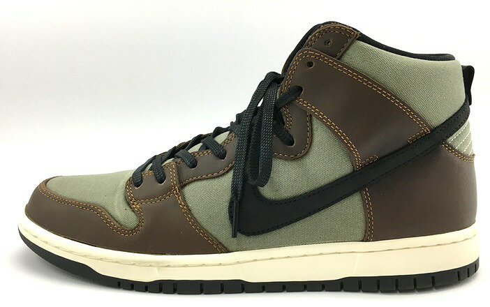 【中古】【28.5cm】NIKE ナイキ SB DUNK HIGH PRO スケートボーディング ダンク ハイ プロ BAROQUE BROWN バロックブラウン BQ6826-201 2019年 メンズ スニーカー 【一宮店】