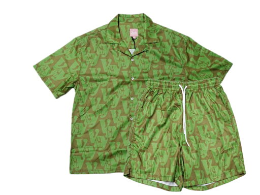 【未使用】VANDY THE PINK VIOR V2 HAWAIIAN BUTTON UP SHIRT & SWIM SHORTS (SET UP) "バンディー・ザ・ピンク ハワイアンシャツ/ショーツ/ショートパンツ/水着 セットアップ"【加納店】 【未使用】VANDY THE PINK VIOR V2 HAWAIIAN BUTTON UP SHIRT & SWIM SHORTS (SET UP) "バンディー・ザ・ピンク ハワイアンシャツ/ショーツ/ショートパンツ/水着 セットアップ"【加納店】