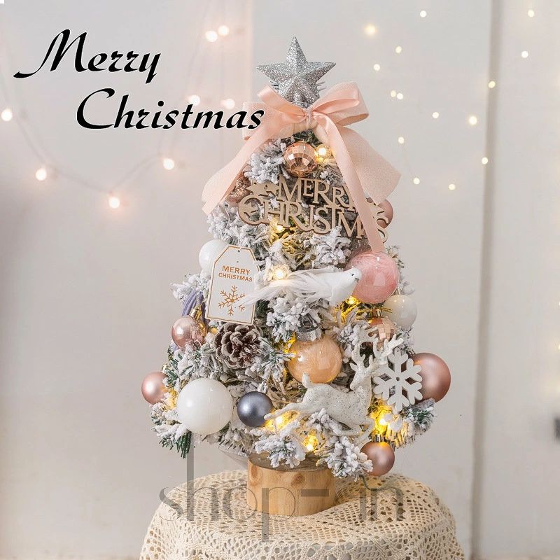 送料無料 クリスマスツリー 卓上 45cm 雪化粧 ミニツリー 雪付きクリスマスツリー クリスマス飾り LEDイルミネーション オーナメント おしゃれ キラキラ 雰囲気満々 暖かい 簡単な組立品 テーブル 置物 高級 豪華 上品 装飾 飾り 部屋 商店 おもちゃ クリスマスプレゼント