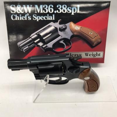 タナカ S&W M36.38spl チーフズ・スペシャル HW ヘビーウェイト 2インチ 6mmBB ガスガン 18歳以上【中古】ミリタリー 53MM0902748のサムネイル