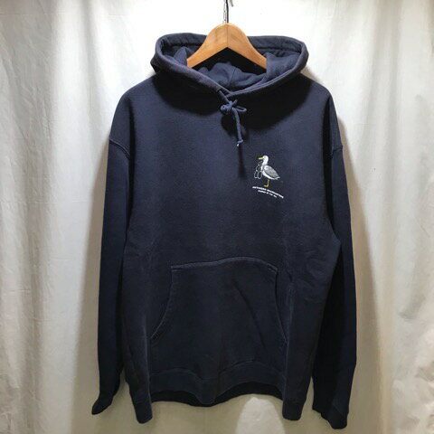 ANTIHERO アンチヒーロー スウェットパーカー SIZE:L ネイビー【中古】古着 メンズファッション 53FSSS05088