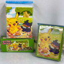 ポケモンカードゲーム ピカチュウ&モルペコ ラバープレイマット サイズ:約580×300mm/デッキケース/デッキシールド 64枚入り 3点セット【中古】ホビー...