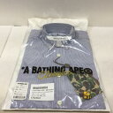 A BATHING APE ア ベイシング エイプ BROAD STRIPE BUTTON DOWN SHIRT ブロード ストライプ ボタン ダウン シャツ【S】【中古】 古着 メンズファッション 53FG0104304