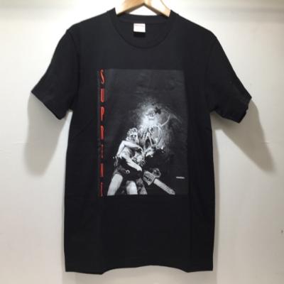 SUPREME シュプリーム 17AW TEXAS CHAINSAW MASSACRE Tシャツ 黒（S) 悪魔のいけにえ【中古】 古着 メンズファッション カットソー 53FSSS04363