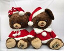 ユニベア モカ＆プリン 特大ぬいぐるみ クリスマス サンタ ディズニー【中古】ホビー グッズ ディズニー 53HSSS15097