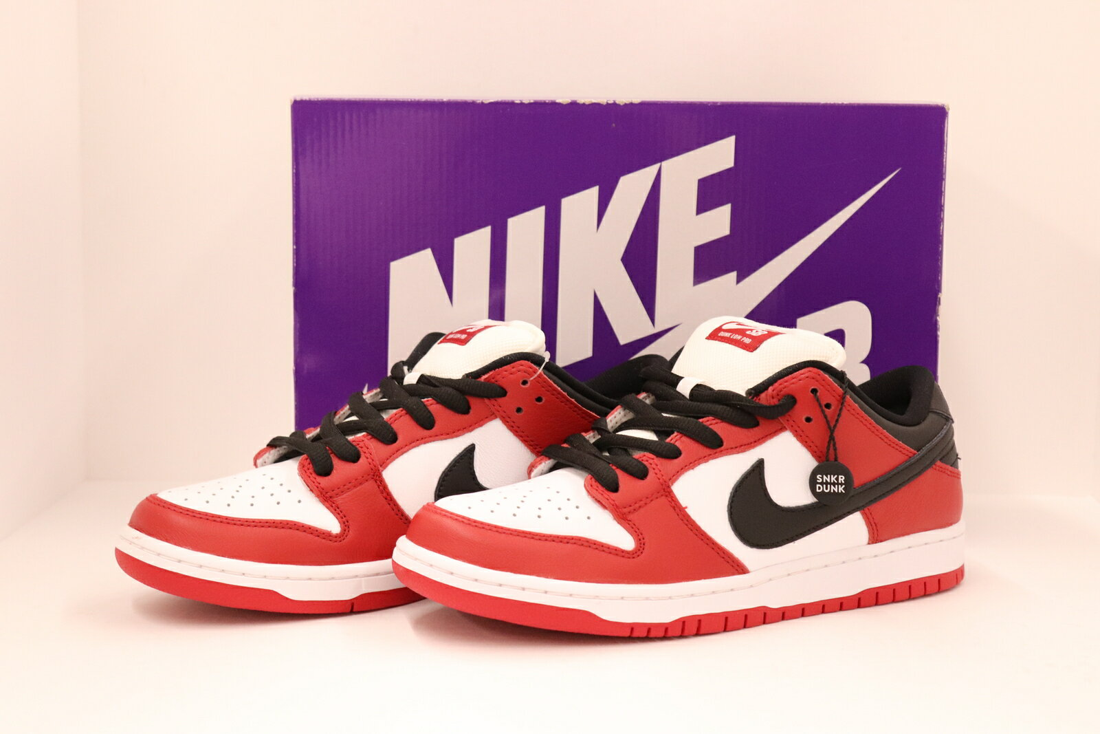 【中古】NIKE SB DUNK LOW PRO/CHICAGO/VARSITY RED/BQ6817 600/28.0cm/RED/BLK/WHT