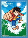 【未開封品】ONE PIECEカードゲーム オフィシャルカードスリーブ8 モンキー・D・ルフィ(ドット) スリーブ【一宮店】