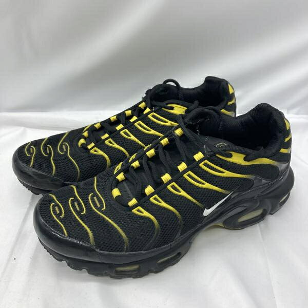 NIKE AIR MAX PLUS Black White-Vivid Sulfur サイズ26.5cm 852630-020 ナイキ ブラック イエロー[19]