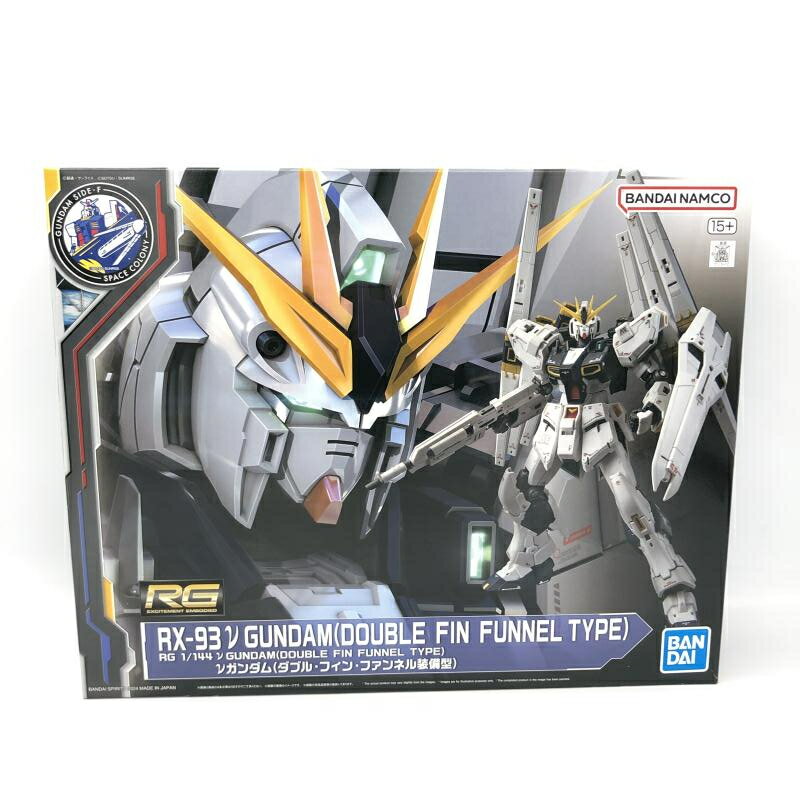 【中古】ガンダム）バンダイ RG 1/144 νガンダム(ダブル・フィン・ファンネル装備型)/機動戦士ガンダム..