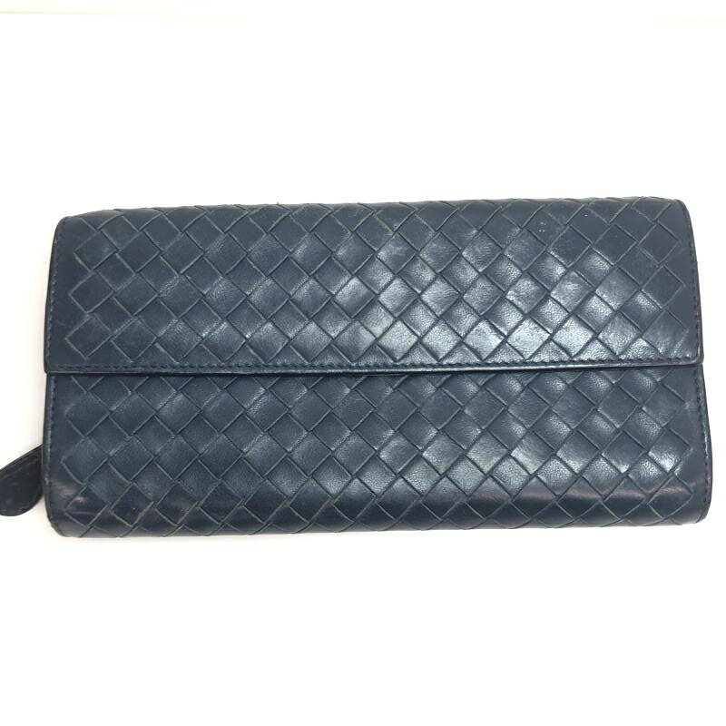 【中古】BOTTEGA VENETA イントレチャート コンチネンタルウォレット 150509[66]