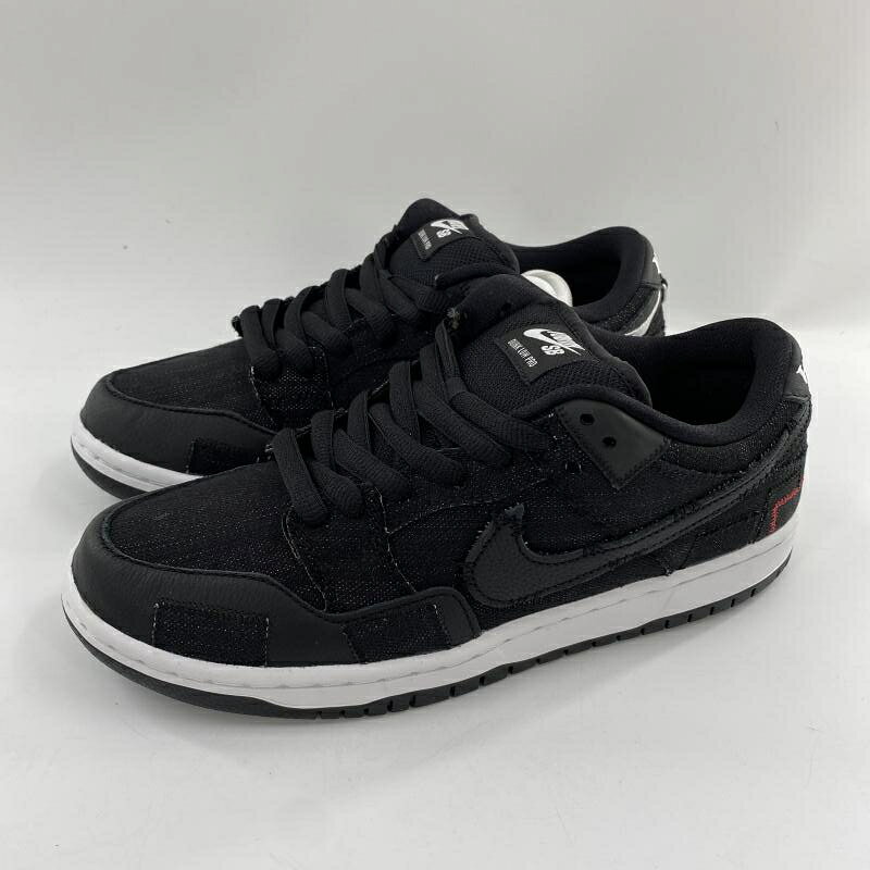 【中古】Wasted Youth × NIKE SB Dunk Low Black Denim VERDY スニーカー 25.5cm DD8386-001 ブラック ウェイステッドユース ナイキ[10]