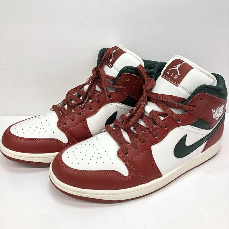 Nike Air Jordan 1 Mid Sail/Pure Platinum/Redstone/Midnight Green 28.5cm DQ8426-105 ナイキ エアジョーダン[66]