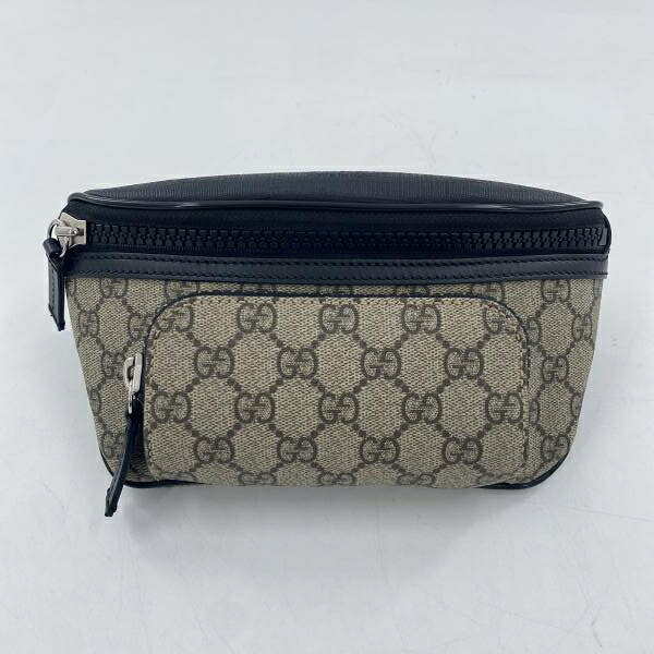 【中古】GUCCI ボディバッグ 450946 486628 GGスプリーム ブラック チャコールグレー グッチ[10]