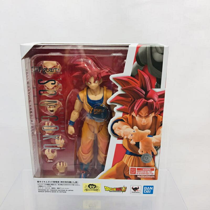 【中古】未開封)S.H.Figuarts 超サイヤ人ゴッド孫悟空〈神の気を纏いし姿〉[22]