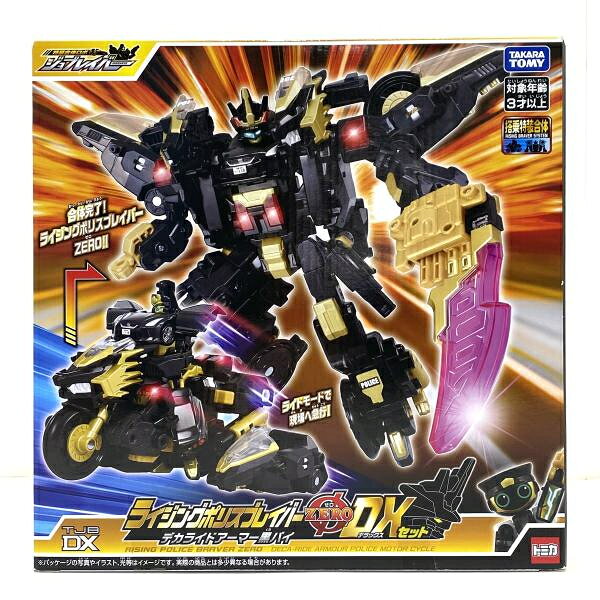 【中古】【未開封】TJBDX ライジングポリスブレイバーZERO デカライドアーマー黒バイDXセット 「トミカ ジョブレイバー」[95]