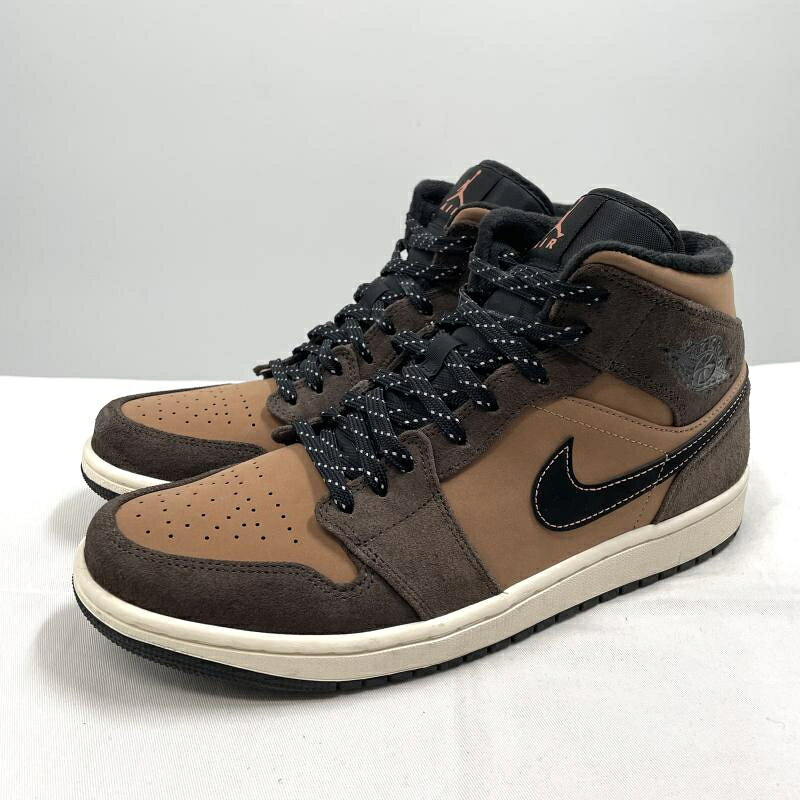 NIKE AIR JORDAN 1 Mid SE Dark Chocolate 27.5cm DC7294-200 スニーカー ブラウン ナイキ エアジョーダン1[17]