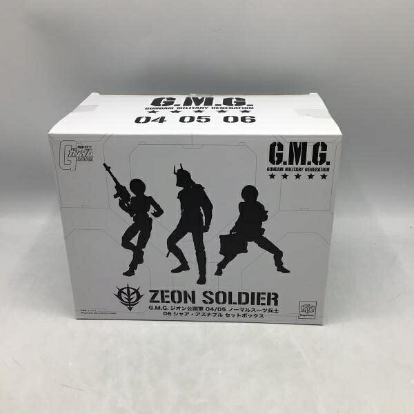 【中古】メガハウス　ガンダム・ミリタリー・ジェネレーション ジオン公国軍ノーマルスーツ兵士＆シャア・アズナブル セットボックス(3体セット) 1/18　未開封　ガンダム[70]