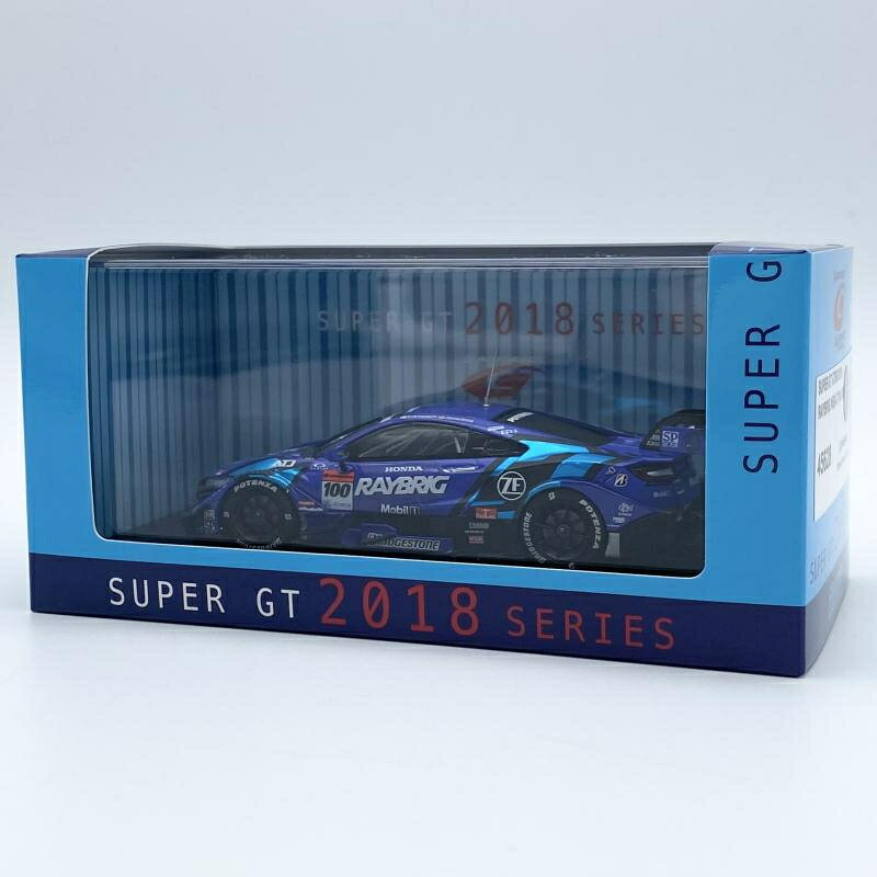 【中古】未開封 1/43 5621 ホンダ レイブリック NSX-GT スーパーGT500 チャンピオン 2018 #100 山本尚貴 ジェンソン・バトン エブロ[17]