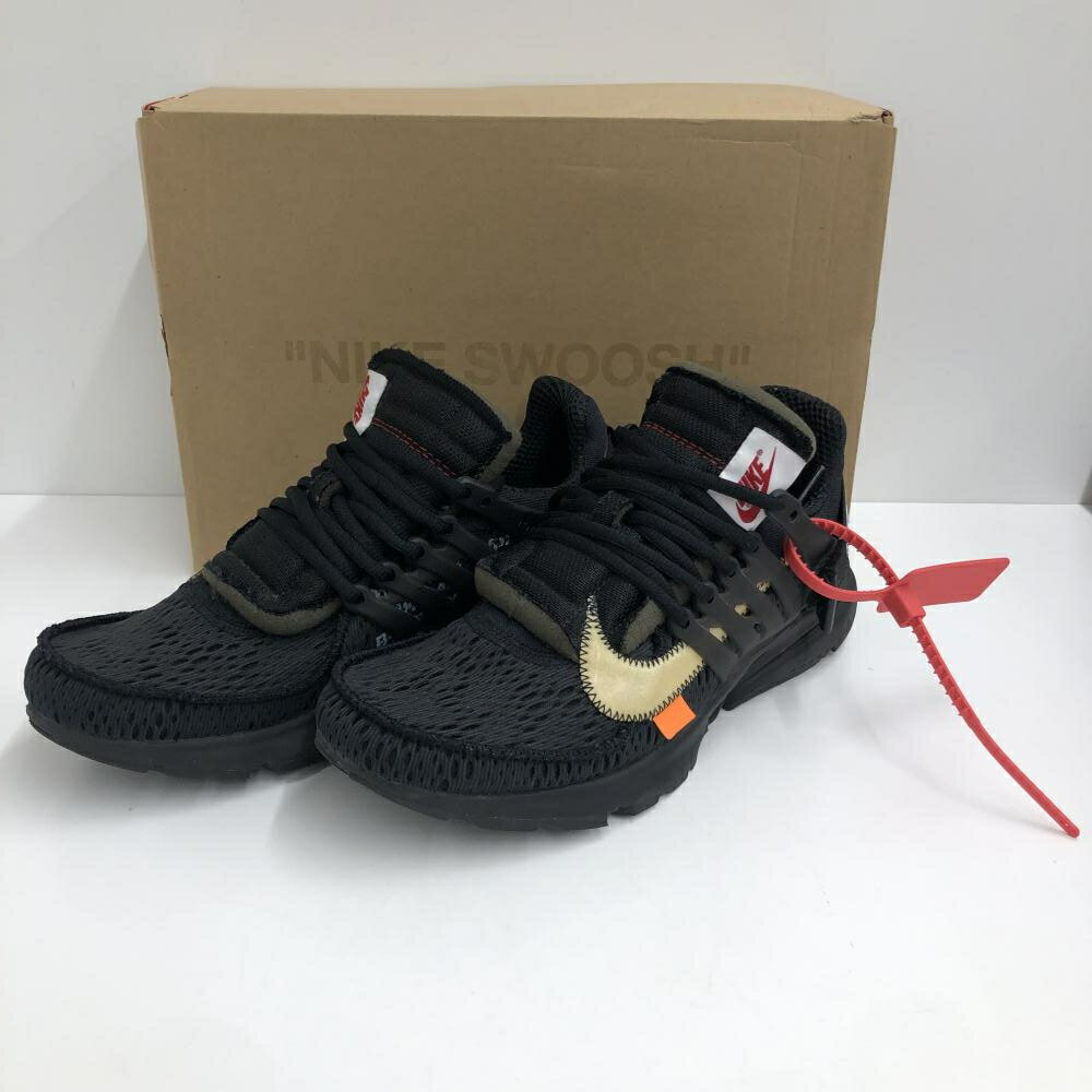 【中古】NIKE × Off-White ナイキ オフホワイト AIR PRESTO BLACK エアプレスト THE TEN サイズ27cm AA3830-002[66]