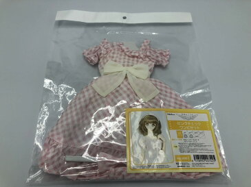 【中古】未開封)ドール衣装114 ピンクチェックワンピセット[70]