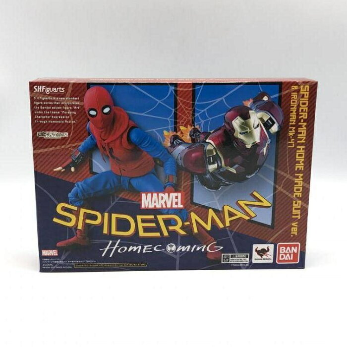 【中古】バンダイ S.H.Figuarts スパイダーマン(ホームカミング) ホームメイドスーツver.＆アイアンマン マーク47 スパイダーマン：ホームカミング[10]