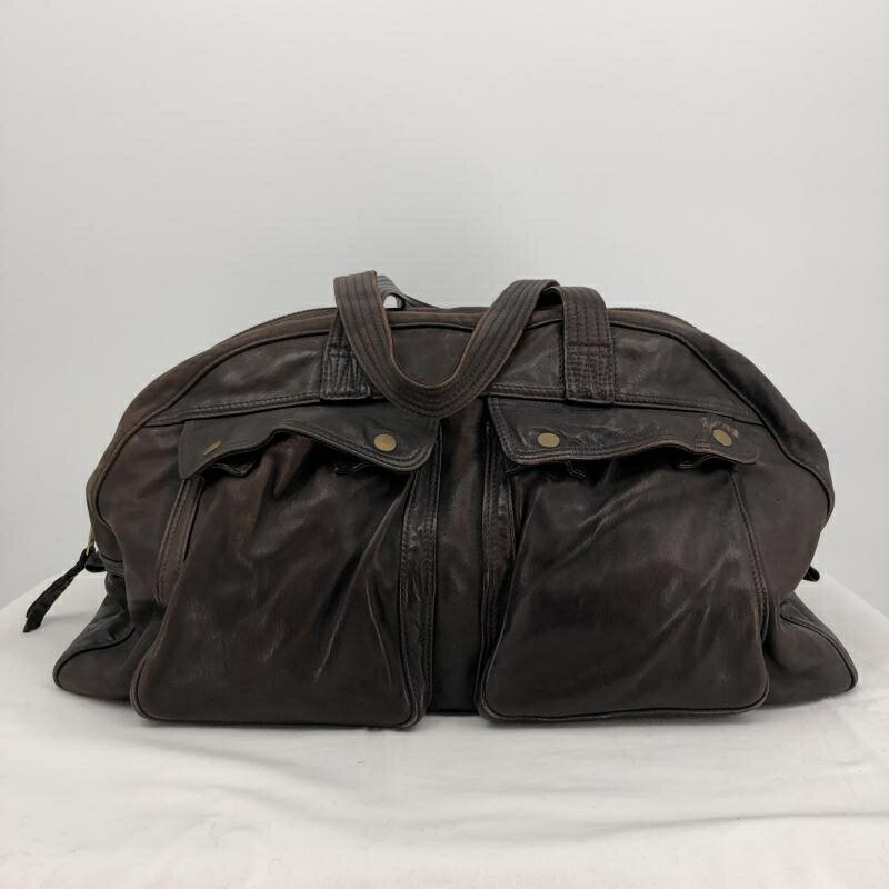 【中古】PORTER ホーススキン ボストンバッグ メンズ ブラウン 日本製 吉田カバン ポーター[17]