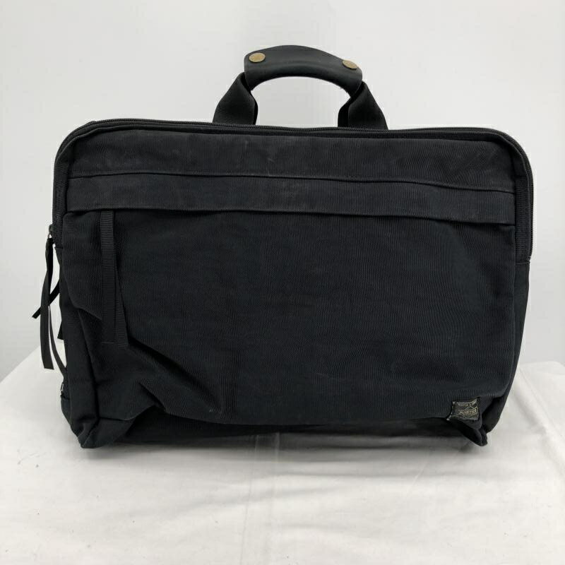 【中古】PORTER 2wayビジネスバッグ メンズ ブラック ショルダーバッグ 日本製 吉田カバン ポーター[17]