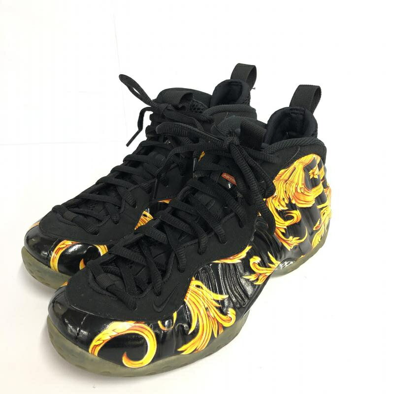 NIKE ナイキ × Supreme シュプリーム 652792-001 AIR　FOAMPOSITE 1 26cm 黒 フォームポジット