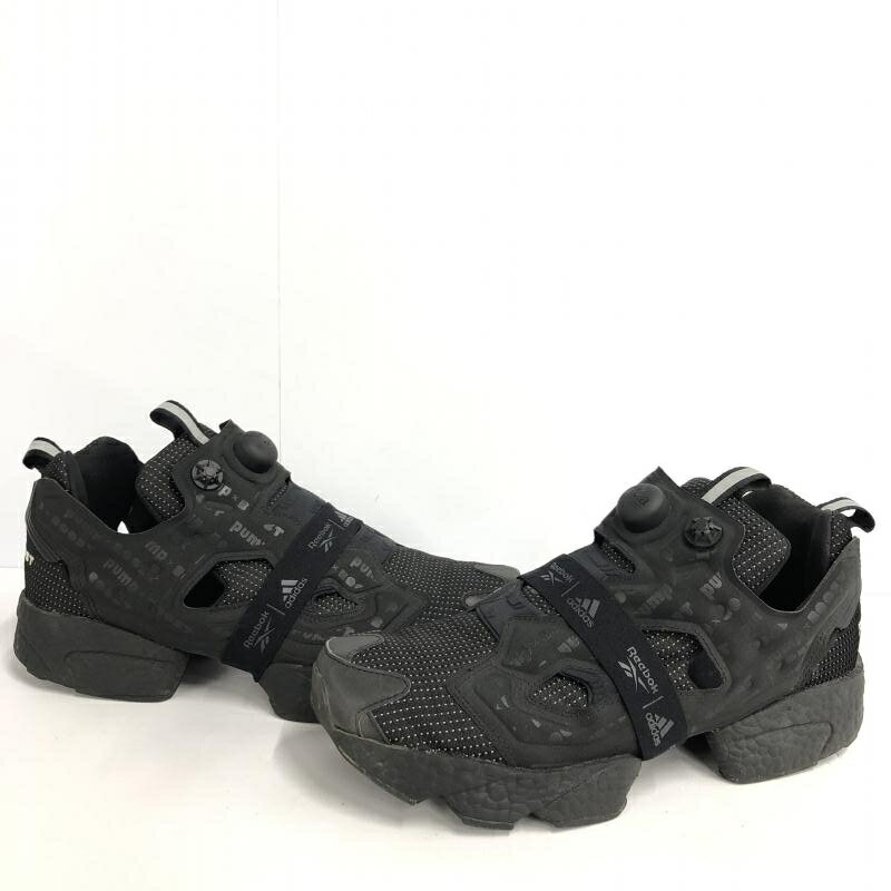 【中古】adidas アディダス × Reebok リーボック G57662 ポンプフューリーブースト 28.5cm 黒 PUMP FURY BOOST[10]