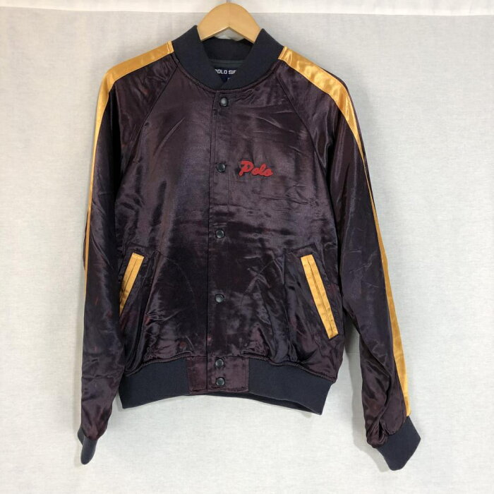 【中古】POLO SPORT RALPH LAUREN スカジャン S 紫 スーベニアジャケット ラルフローレン[19]