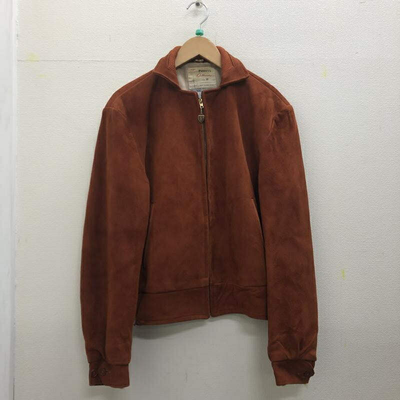 【中古】50s PENNEY 039 S スエードブルゾン サイズ：38 CLARK COATSジップ スイングトップ 24