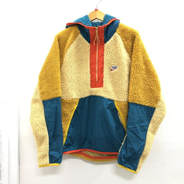 【中古】NIKE ナイキ HE HALFZIP HOODIE WINTER ボアアノラックパーカー マルチカラー L[24]