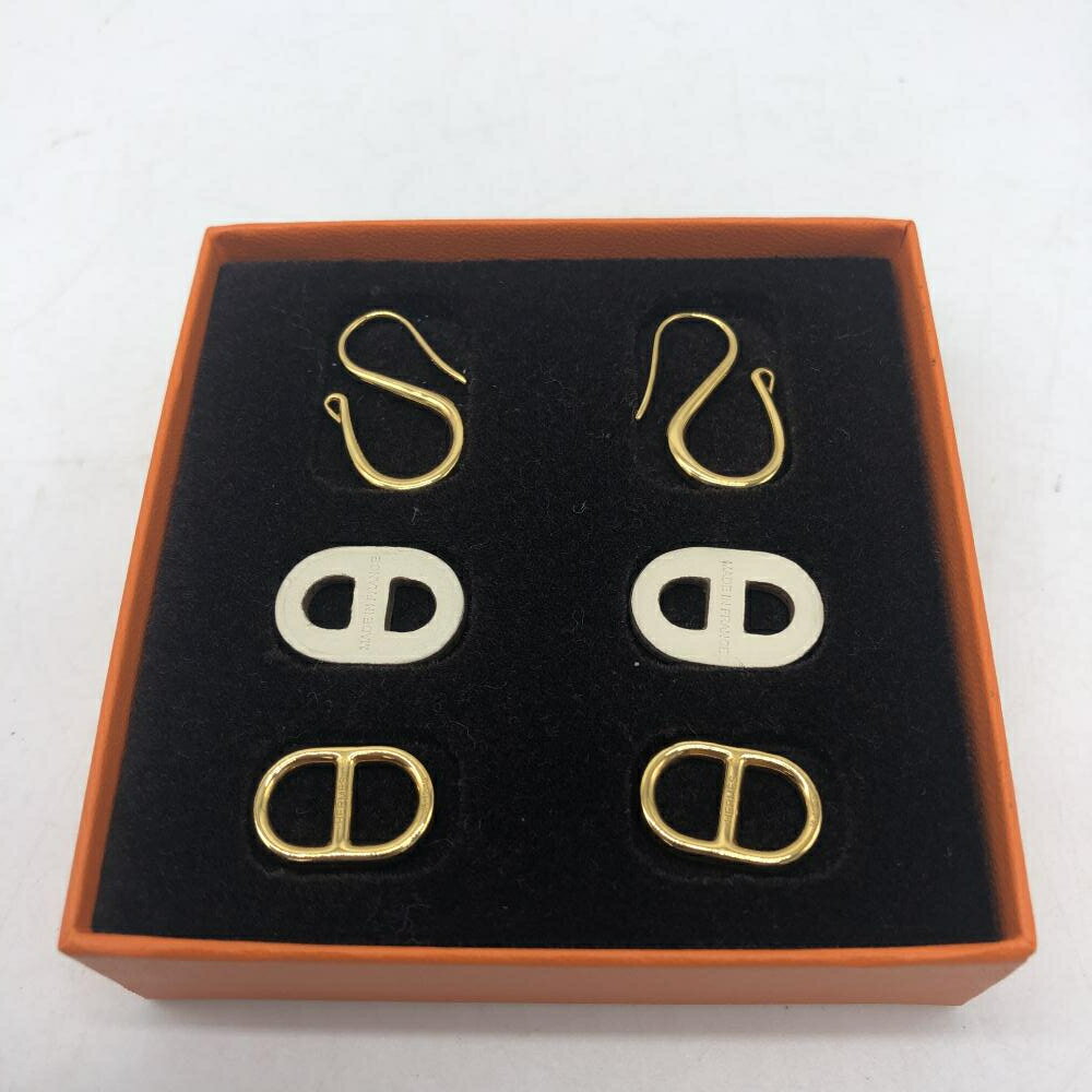 【中古】HERMES O'Maillon ピアス ゴールド アクセサリー オーマイヨン エルメス[19]