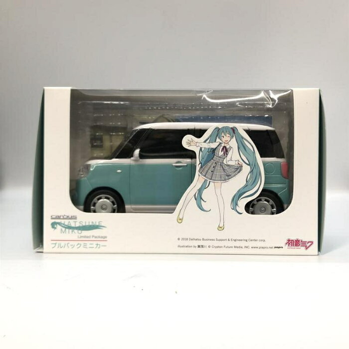 【中古】ダイハツビジネスサポートセンター ムーヴ キャンバス 初音ミク 開封品 リミテッドパッケージ ライトグーリン×ホワイト プルバックカー DBC STORE限定[97]