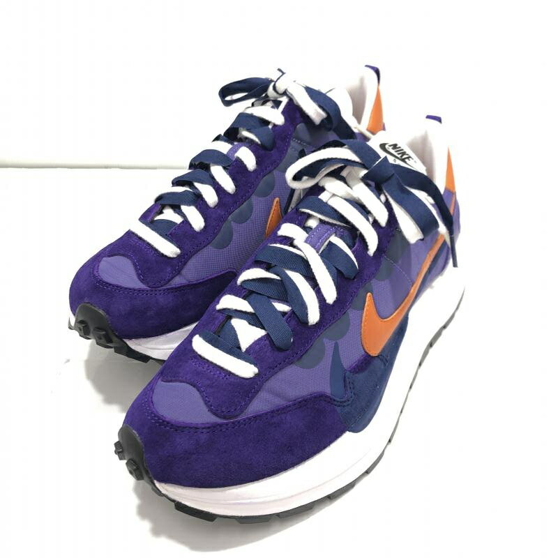 【中古】NIKE ナイキ×sacai サカイ VAPORWAFFLE DARK IRIS 27.5cm タグ付き[24]