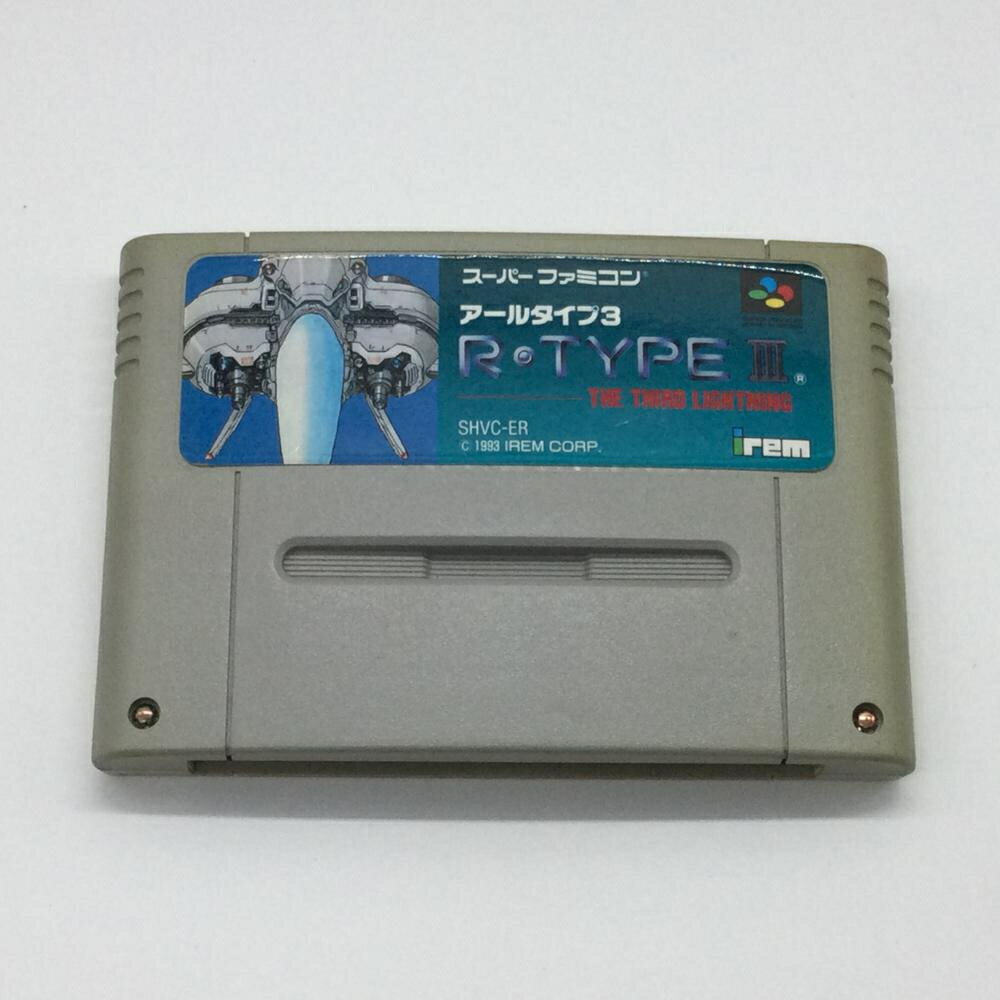 【中古】[動作確認済み/本体のみ 現状品]スーパーファミコンソフト SFC R-TYPE アールタイプ3 irem アイレム [92]