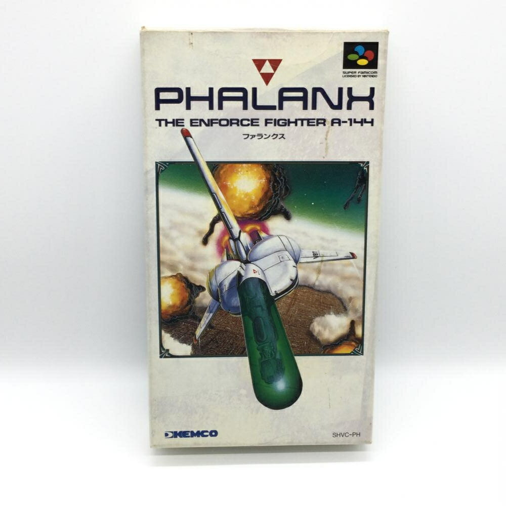 【中古】[動作確認済み/現状品]スーパーファミコンソフト PHALANX ファランクス SFC ケムコ レトロ SHVC-PH[92]