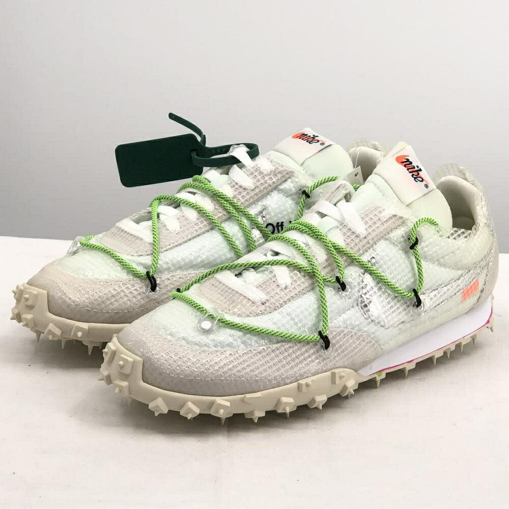 【中古】NIKE × Off-White WMNS WAFFLE RACER White サイズ26.5cm CD8180-100 ナイキ × オフホワイト 17