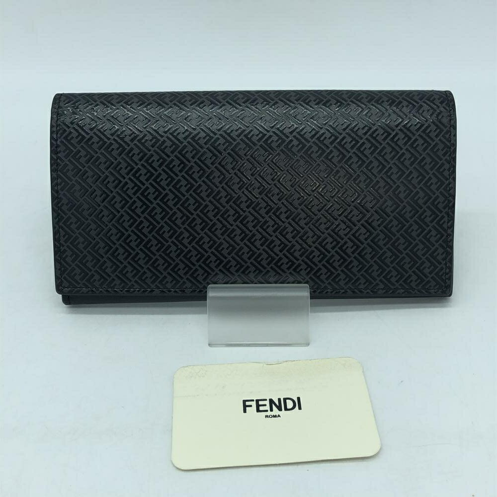 【中古】FENDI 7M0264 AGLP F0L6B コンチネンタルウォレット ブラック 長財布 フェンディ[19](4)