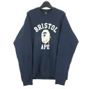 【中古】FCRB×A BATHING APE　19SS/COLLEGE CREW NECK SWEAT/FCRB-190110 エフシーレアルブリストル×アベイシングエイプ[17]